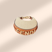 Fendi Nano Fendigraphy Natural Raffia