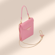 Prada Saffiano Leather Mini in Petal Pink